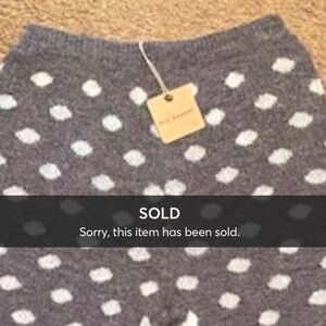 Blu Pepper Gray & White Polka Dot Knit Shorts. NWT (SOLD)